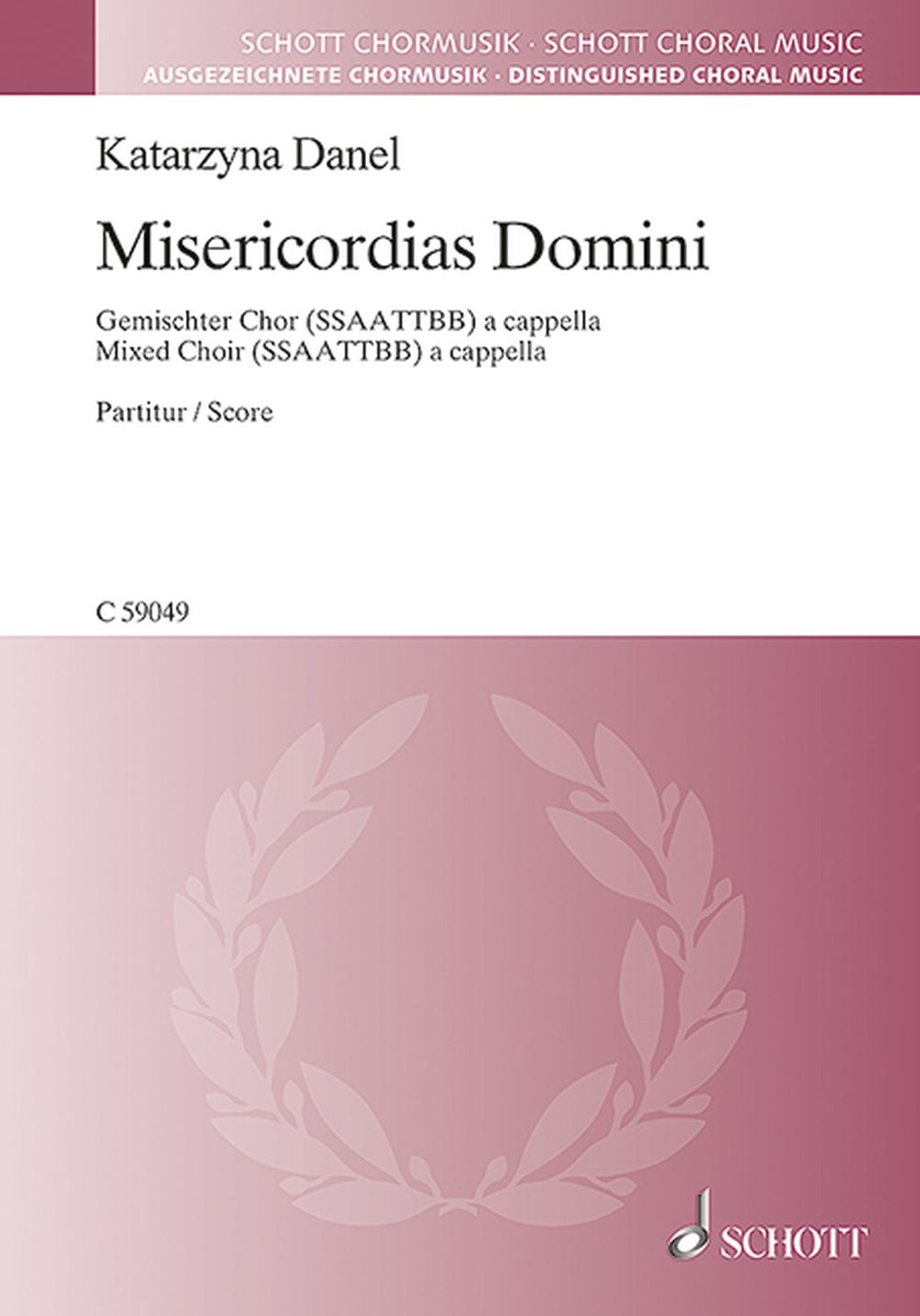 Misericordias Domini: SATB: Vocal Score