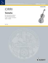 Giovanni Battista Cirri: Sonata No. 1 C Major: Cello: Instrumental Work