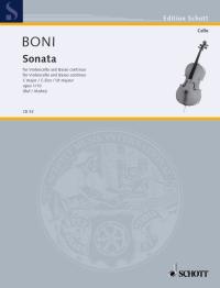 Pietro Giuseppe Gaetano Boni: Sonate C Op.1/10: Cello: Instrumental Work