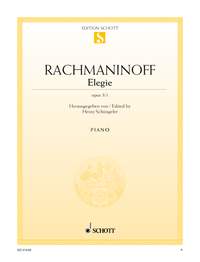 Sergei Rachmaninov: Elegie Opus 3/1: Piano