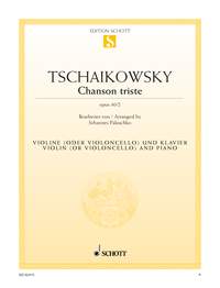 Pyotr Ilyich Tchaikovsky: Chanson Triste Op.40 No.2: Violin: Instrumental Work