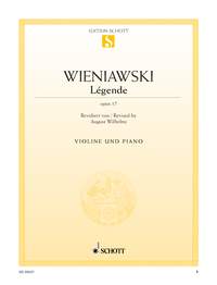 Henryk Wieniawski: Legende Opus 17: Violin: Instrumental Work