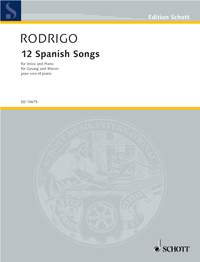 Joaqun Rodrigo: Twelve Spanish Songs: Voice: Vocal Album