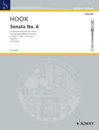 James Hook: Sonate 6 G: Descant Recorder: Instrumental Work