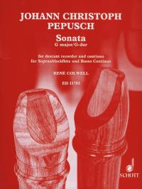 Johann Christoph Pepusch: Sonate G: Descant Recorder