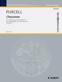 Henry Purcell: Chaconne: Recorder Ensemble: Instrumental Work