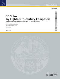 15 Solos by Eighteenth-century Composers: Treble Recorder: Score