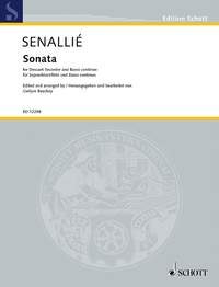 Jean Baptiste Senalli: Sonata in D minor: Descant Recorder