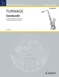 Mark-Anthony Turnage: Sarabande: Soprano Saxophone: Instrumental Work