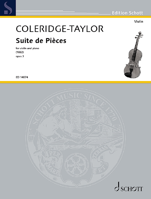 Samuel Coleridge-Taylor: Suite de Pices op. 3: Violin and Accomp.: Instrumental