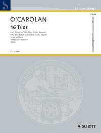 Toirdhealbhach  Cearbhallin: 16 Trios: Flute Ensemble: Score and Parts