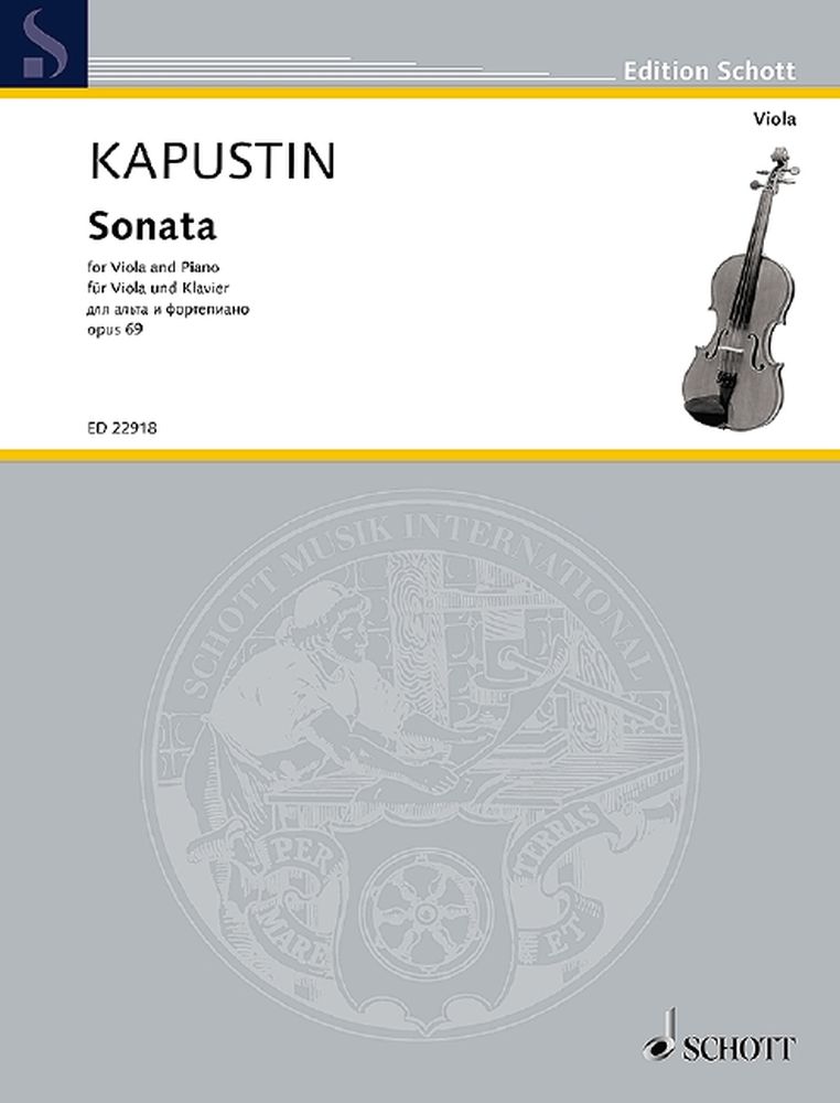 Nikolai Kapustin: Sonata Op. 69: Viola: Score