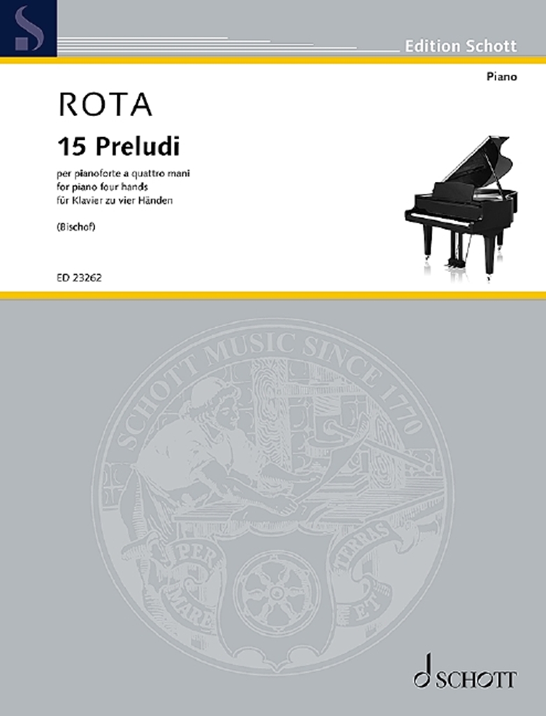 Nino Rota: 15 preludes: Piano Duet: Instrumental Album