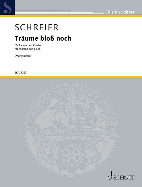 Anno Schreier: Trume bloss noch: Vocal and Piano: Vocal Album