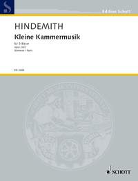 Paul Hindemith: Quintet 2 Opus 24 Fl/Hobo/Cl/Hoorn: Wind Ensemble: Parts