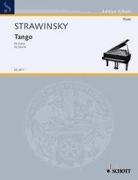 Igor Stravinsky: Tango: Piano: Instrumental Work