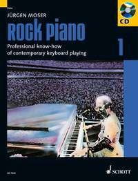 Jrgen Moser: Rock Piano 1 +Cass.: Piano: Instrumental Tutor