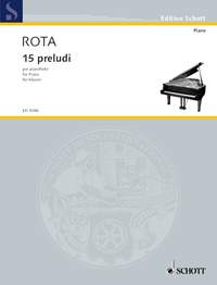 Nino Rota: 15 Preludi Per Pianoforte: Piano