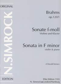 Sonata in F Minor op. 120-1: Violin
