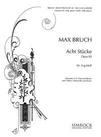 Max Bruch: Stucke(8) 6 G Op.83: Mixed Ensemble: Instrumental Work