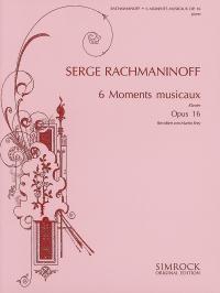 Sergei Rachmaninov: Six Moments Musicaux Op.16: Piano: Instrumental Work