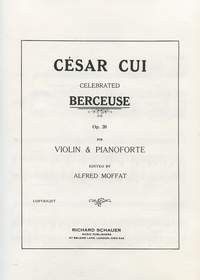 Alfred Moffat: Berceuse op. 20: Violin