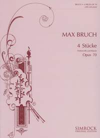 Max Bruch: Vier Stücke op. 70: Cello: Instrumental Album