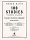 Hans Sitt: 100 Studies - Etüden - Études Opus 32 Vol. 1: Violin: Miniature Score