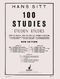 Hans Sitt: 100 Studies - Etden - tudes Opus 32 Vol. 2: Violin: Miniature Score