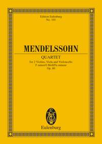Felix Mendelssohn Bartholdy: String Quartet In F Minor Op.80: String Quartet: