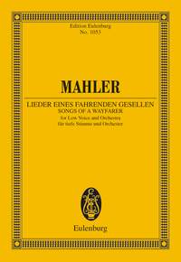 Gustav Mahler: Lieder Eines Fahrenden Gesellen: Low Voice: Miniature Score