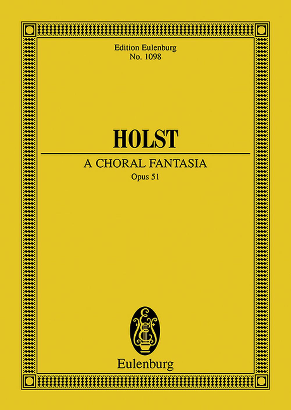Gustav Holst: A Choral Fantasia Op. 51: Mixed Choir: Miniature Score