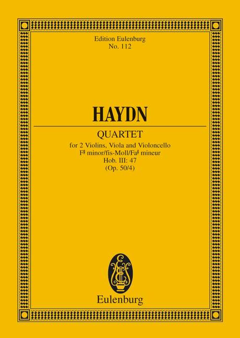 Franz Joseph Haydn: String Quartet In F# Minor Op. 50 Nr. 4 Hob. III: String