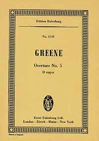 Maurice Greene: Overture No. 5 D major: Orchestra