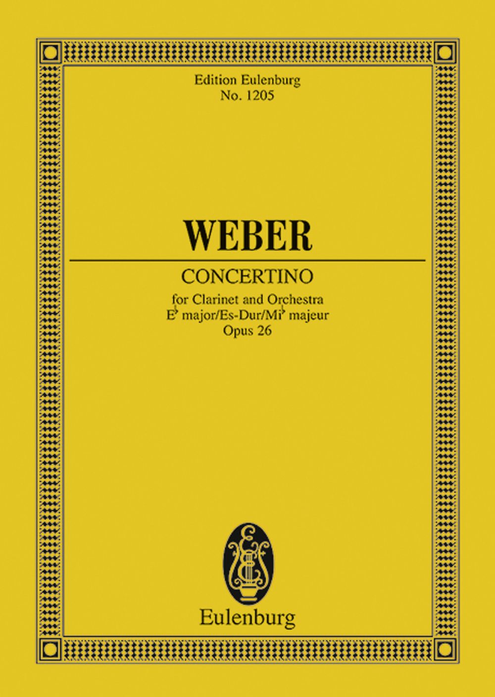 Carl Maria von Weber: Concertino In E Flat Major Op. 26 JV 109: Orchestra: