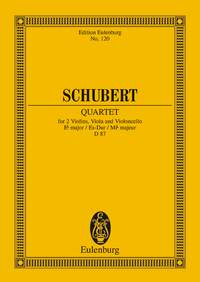 Franz Schubert: String Quartet In E Flat Major D87: String Quartet: Miniature