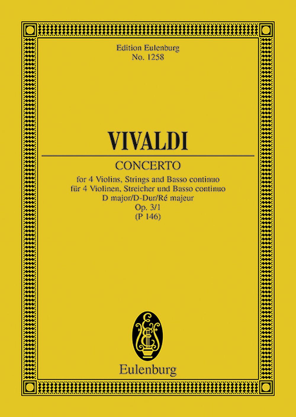 Antonio Vivaldi: L'Estro Armonico Op. 3 No. 1 RV 549 / PV 146: String Ensemble: