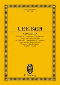 Carl Philipp Emanuel Bach: Concerto La Per Fl(Vc O Cemb) E Archi (Kneihs):