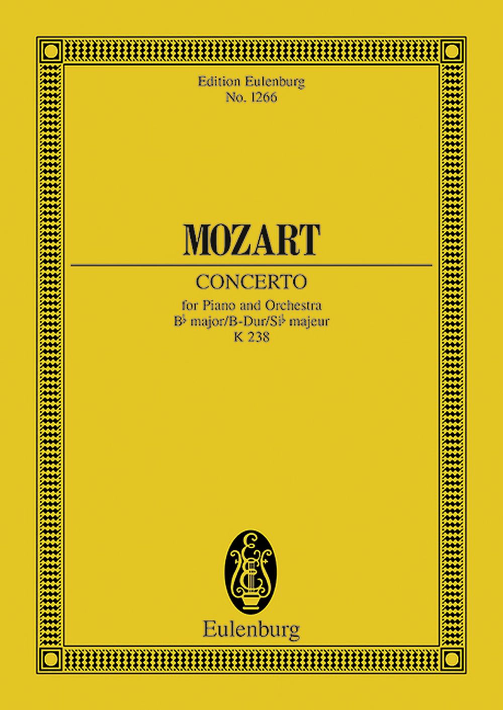 Wolfgang Amadeus Mozart: Piano Concerto No. 6 B Flat Major K 238: Piano: