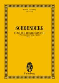 Arnold Schnberg: 5 Orchestral Pieces op. 16: Orchestra: Miniature Score