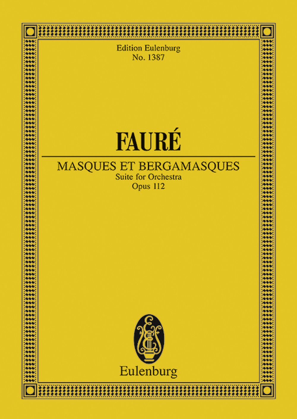 Gabriel Fauré: Masques Et Bergamasques Op 112: Orchestra: Miniature Score