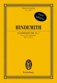 Paul Hindemith: Chamber Music No. 1 op. 24/1: Ensemble