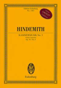 Paul Hindemith: Chamber Music No. 5 op. 36/4: Orchestra: Miniature Score