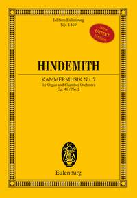 Paul Hindemith: Chamber Music No. 7 op. 46/2: Organ: Miniature Score