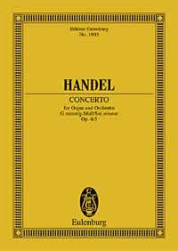 Georg Friedrich Hndel: Organ Concerto No. 3 G minor op. 4/3 HWV 291: Chamber