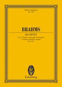 Johannes Brahms: String Quartet In C Minor Op. 51 No. 1: String Quartet: