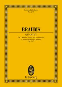 Johannes Brahms: String Quartet Op 51 No 2 In A Minor: String Quartet: Miniature