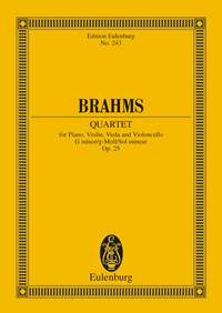 Johannes Brahms: Piano Quartet No 1 Op 25 In G Minor: Piano Quartet: Miniature