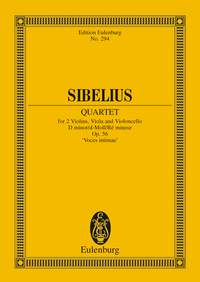 Jean Sibelius: String Quartet In D Minor Op. 56: String Quartet: Miniature Score