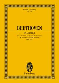 Ludwig van Beethoven: String Quartet No 8 In E Minor Op 59 No 2: String Quartet: